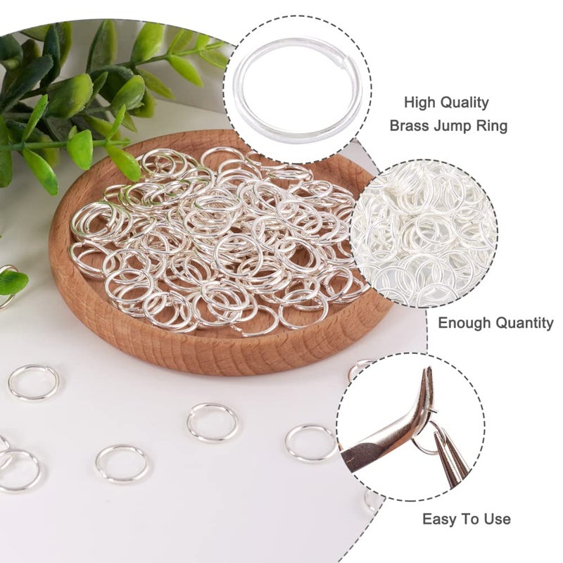 Craftdady 200Pcs 12mm Silver Split Open Jump Rings Metal Round O Rings Connectors for Jewelry Charm Key Chain Making - Image 3
